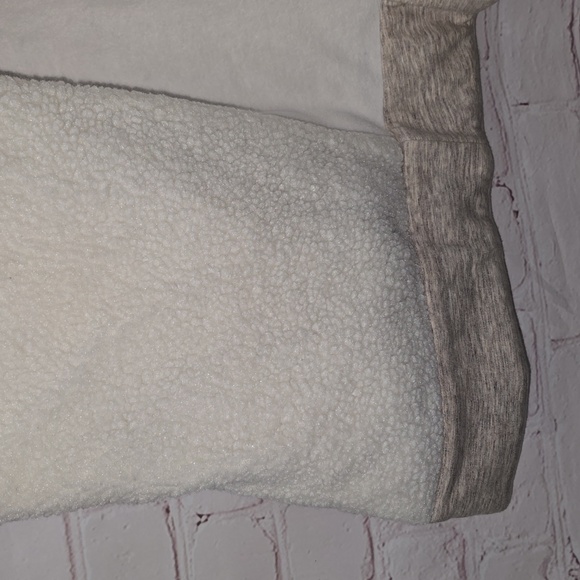 Athleta Apres Anything Sherpa Fleece Vest Oatmeal Heather Women's Size S - Picture 8 of 14